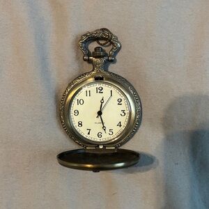Vintage Style Bronze Pocket Watch /Pendant